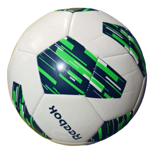 Pelota De Fútbol Reebok Negro Training Nº 5 Color Blanco Y Verde