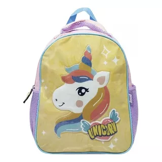 Mochila  Espalda Unicornio Escolar Infantil Lsyd 12 