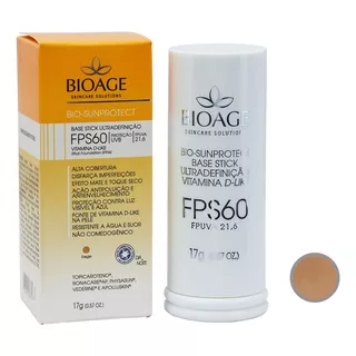Base Stick Ultradefinição Fps60 Antienvelhecimento Bioage Tonalidade Bege