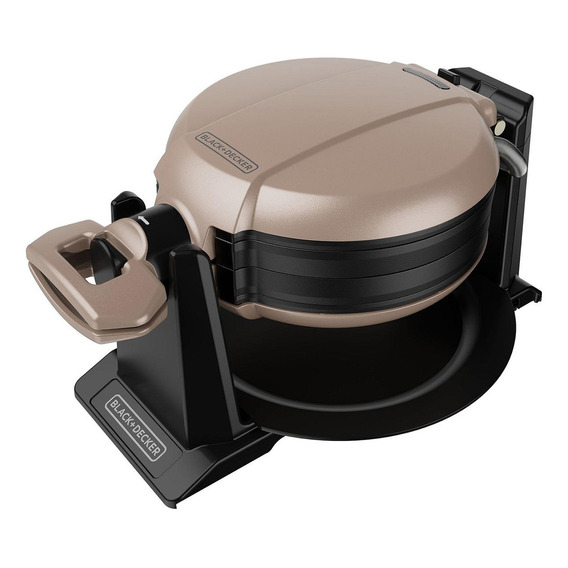 Waflera Black+decker Giratoria Prepara 2 Waffles A La Vez