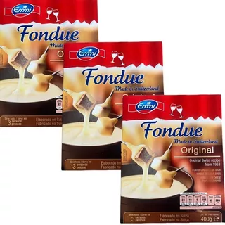 Kit 3 Unidades  Fondue Suiço Emmi Original 400g