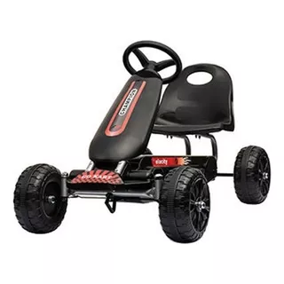 Auto A Pedal Cuatriciclo Buggy Kart Para Niño Color Negro