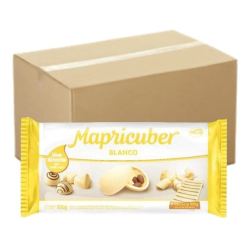 Chocolate Mapricuber Tableta Blanco X4.800kg (6x800gr)