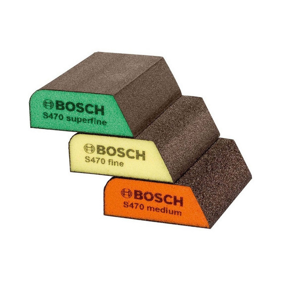 Lija Esponja Abrasiva Lavable Bosch Perfiles X 3 U. Sf F M
