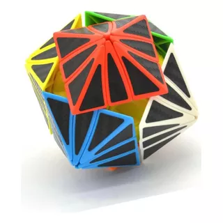 Cubo Rubik Dodecaedro Multicolor Puntas De Estrellas