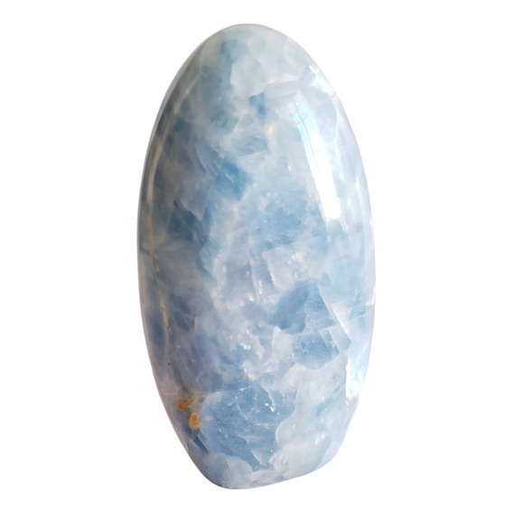 Calcita Azul Piedra Natural De Colección - Calma Y Confianza