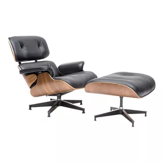 Sillón Eames Miller Con Ottoman Lounge Chair Poltrona Relax