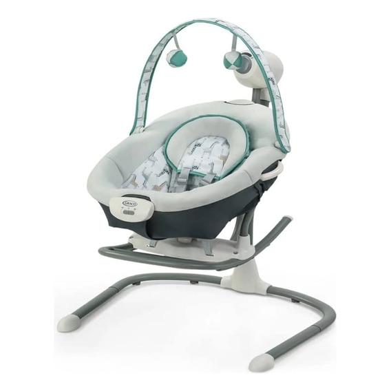 Silla Nido Duet Sway Swing Bouncer Binder 2 En 1 Color Gris