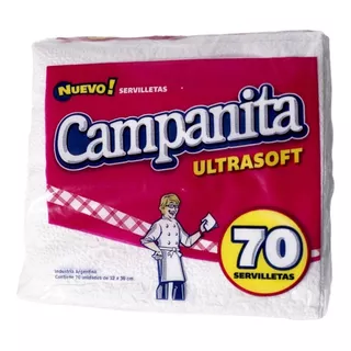 Servilletas Campanita Ultrasoft  30 Paquetes X 70 Unid. C/u