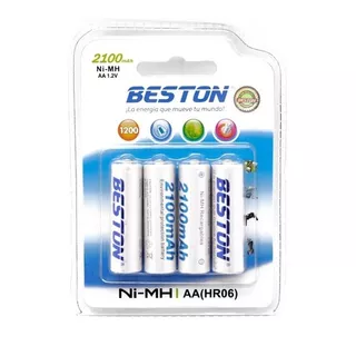 Bateria Pila Recargable Aa X 4  Beston