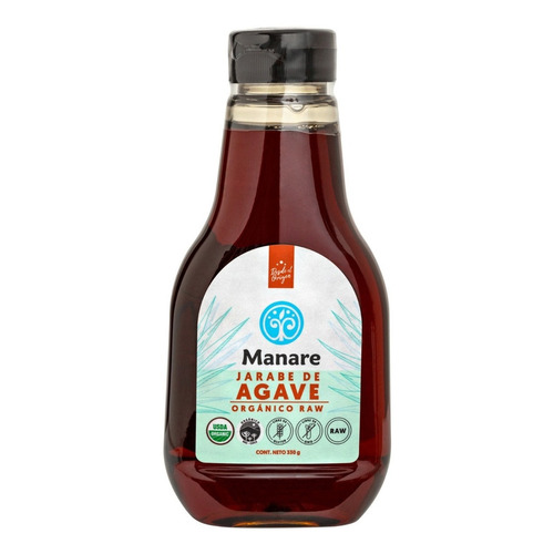 Jarabe De Agave Raw Organico 330g - Sin Gluten - Manare