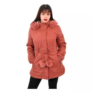 Campera Parka Mujer Reversible Impermeable Importada Yd 8131