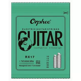 Encordado Orphee Nickel Para Guitarra Eléctrica 010-46 Rx17