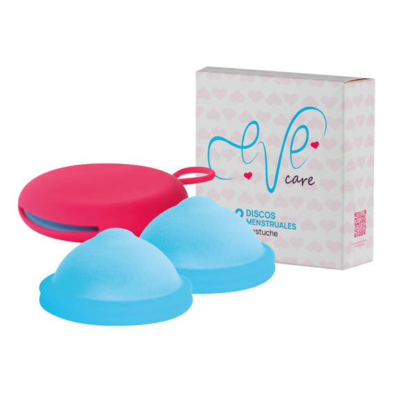 Disco Menstrual Silicon Reusable 2 Piezas Con Estuche