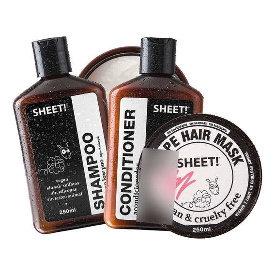 Tratamiento Pelo Dañado Shampoo Acondicionador Crema Sheet