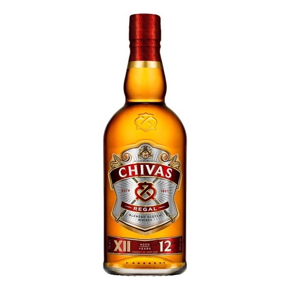 Chivas Regal botella whisky blended scotch 12 años 750ml