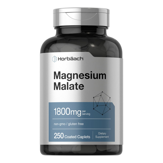 Horbaach Malato De Magnesio 1800 Mg   250 Cápsulas