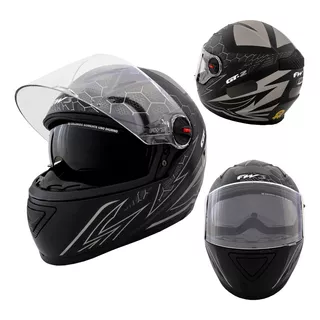 Capacete Fechado Moto Gtx 2 Fw3 Oculos Interno