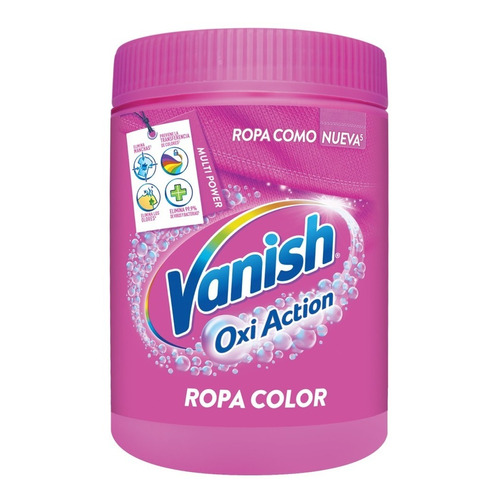 Vanish Polvo Oxi Action 450g Multi Power Quita Manchas Pote 