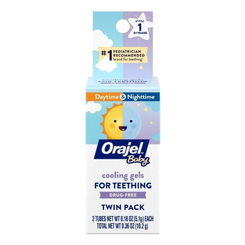 Orajel Para Bebe Dia Y Noche 2pack 10.2grs.