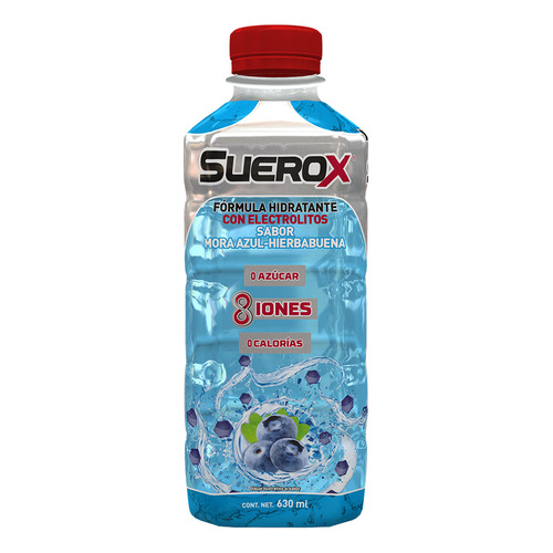 Suerox Bebida Hidratante Mora Azul Hierbabuena 630 Ml