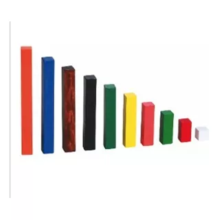 Regletas Colores Cuisenaire Matemática En Madera