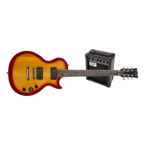 Pack Guitarra Les Paul Y Amplificador Creep Completo Chr