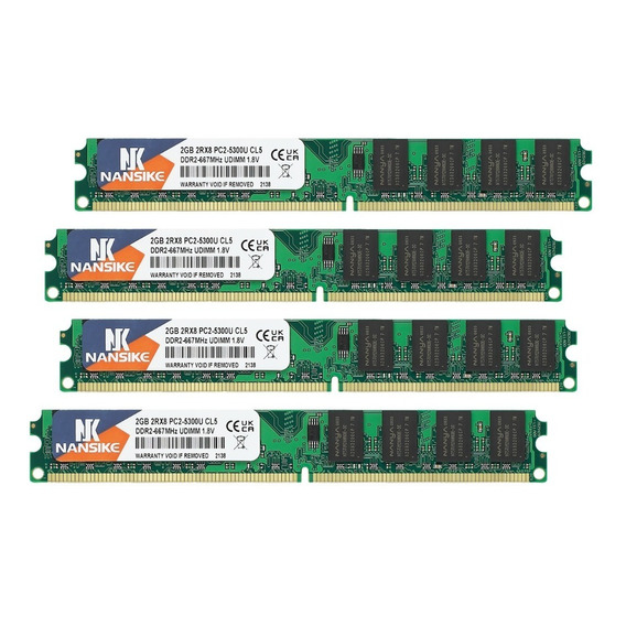Nansike 8gb(4x2gb) Ddr2-667 Udimm Pc2-5300u Desktop Memoria
