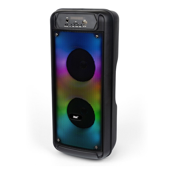 Parlante Portable Aek 2×4 Caja Activa Luces Rgb Bluetooth Ax
