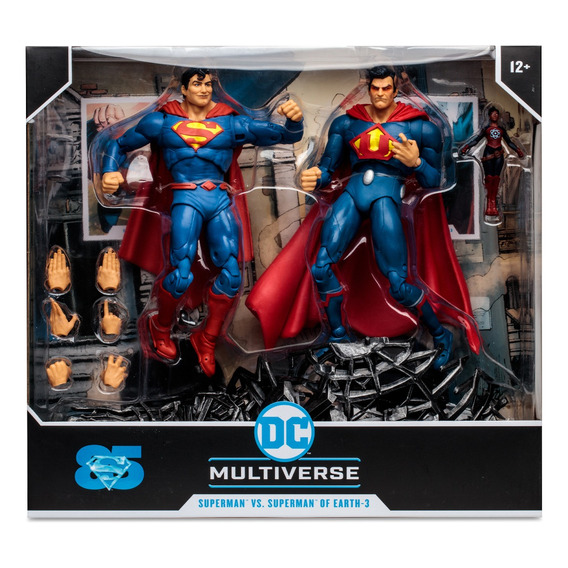 Mcfarlane 2 Pack Figuras 7 Superman Vs Superman Of Earth-3