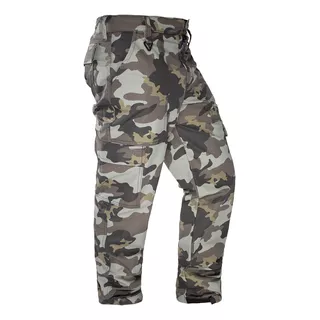 Calça Tática Rip Stop Camuflada Operacional 6 Bolsos + Cinto