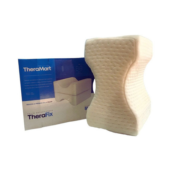 Cojin Quiropractico Theramart Therafix Para Entrepiernas Color Blanco