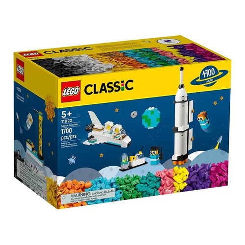 Lego Classic Set De Misión Espacial 1700 Pzas