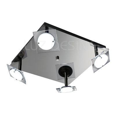 Plafon Led 4 Luces Sun Moderno Cabezal Móvil 40w Potencia 