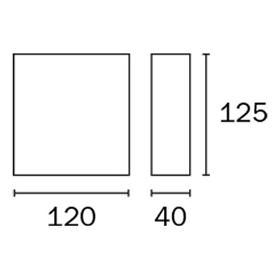 Aplique Pared Unidireccional Exterior Aluminio 2850-1 G9 Fw