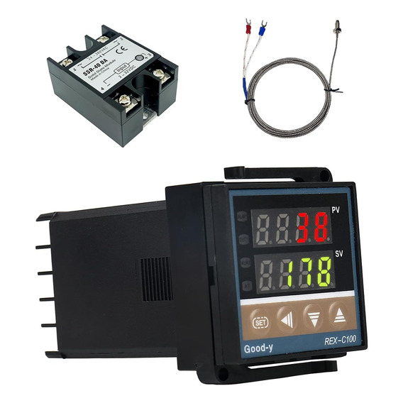 Termostato Controlador Temperatura Pid Rex-c100 0-400°c