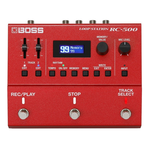 Pedal de efecto Boss Loop Station RC-500  rojo