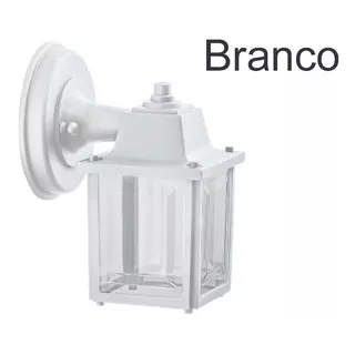 Arandela Luminária De Parede Colonial Quadrada Cores 336 Cor Branco 127v/220v