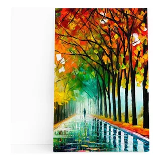 Quadros Canvas Arte Pinturas Artistas Pintores 60x40cm Cor Parque Armação Borda Infinita