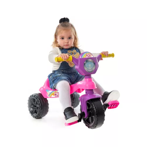 Triciclo Velotrol Infantil Herois Motoca Preto Morceguinho