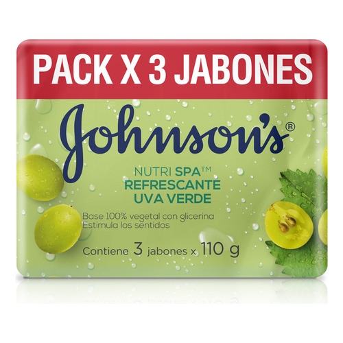 Jabón Johnson´s Uva 3 X 110 Gr