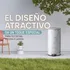 Papelera Tacho De Basura Pedal Baño Simil Marmol 30 Lts Blanco