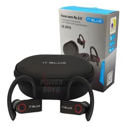Fone De Ouvido Gancho Tws Bluetooth Esporte Corrida Ciclismo Cor Preto Cor da luz Azul e Vermelho no Mercado Livre com oferta e cupom de desconto