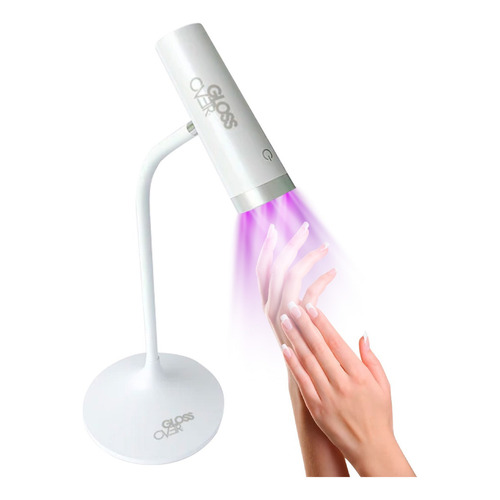 Lámpara Para Uñas Profesional Gloss Over Esplit Precurado Color Blanco
