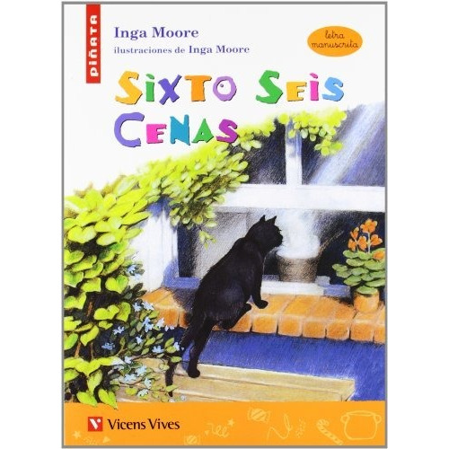 ** Sixto Seis Cenas ** Inga Moore Letra Manuscrita Cursiva