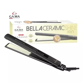 Plancha Alaciadora Bell Ceramic Shine Gama Italy Color Negro