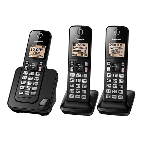 Teléfono Panasonic KX-TGC353 inalámbrico - color negro
