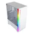 Gabinete Gamer Shot 8335 Cristal Templado Rgb Frontal Blanco