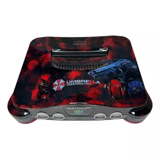 Nintendo 64 Personalizado - Resident Evil Umbrela 