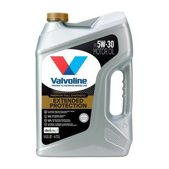 Aceite Valvoline 5w30 Extended Protect 100% Sintetico 4.73l